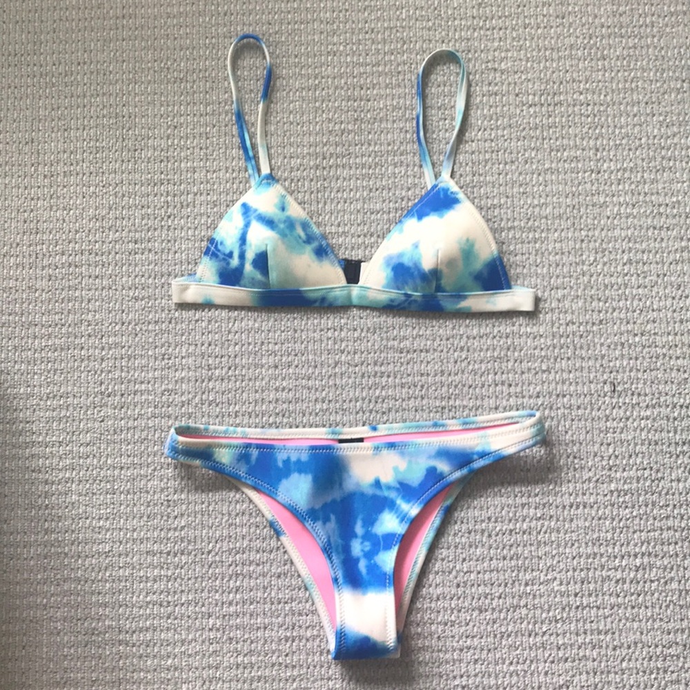 Triangl Blue Tie-Dye bikini